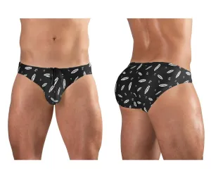 Clothing_Ergowear_Mens Underwear ErgoWear EW1766 X4D SW Swim Briefs Color Black-White