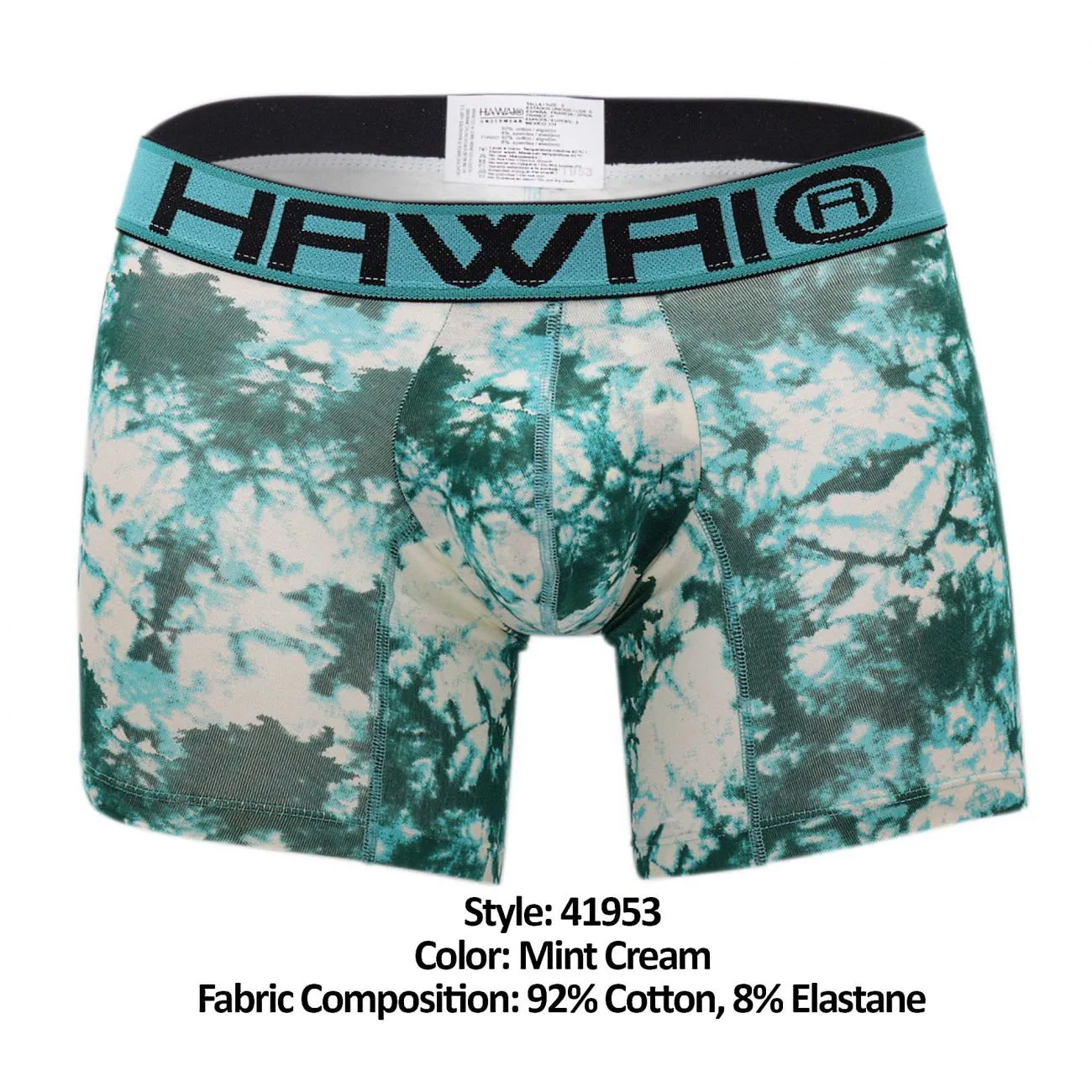 Clothing_Hawair_Mens Underwear HAWAI 41953 Boxer Briefs Color Mint Cream