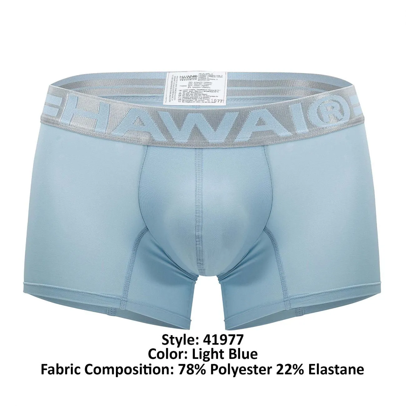 Clothing_Hawair_Mens Underwear HAWAI 41977 Microfiber Boxer Briefs Color Light Blue