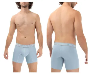 Clothing_Hawair_Mens Underwear HAWAI 41977 Microfiber Boxer Briefs Color Light Blue