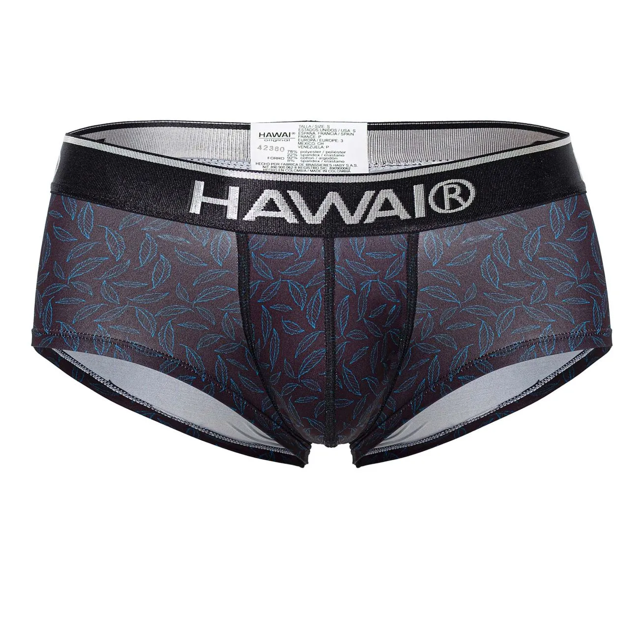 Clothing_Hawair_Mens Underwear HAWAI 42380 Printed Briefs Color Black