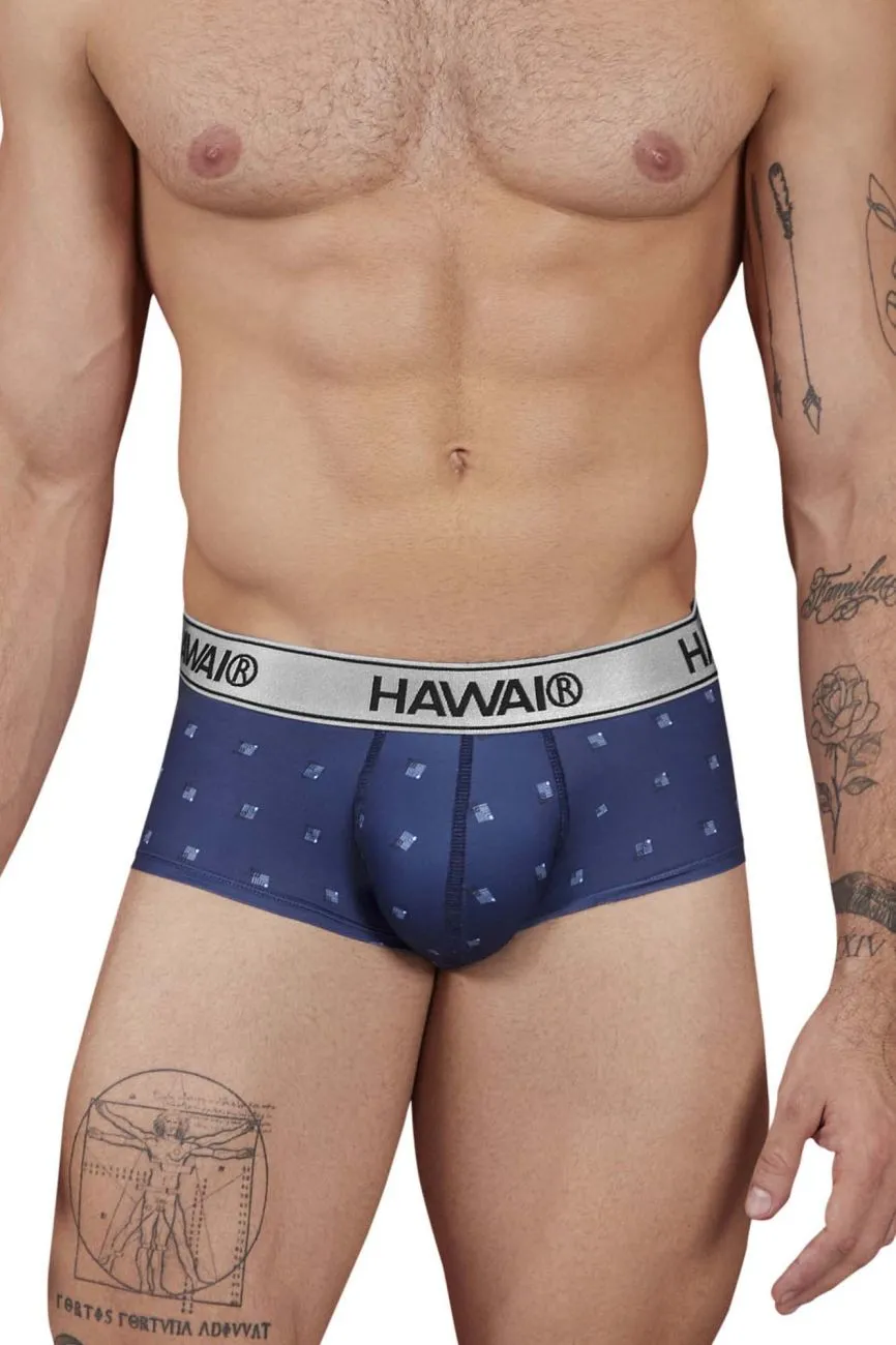 Clothing_Hawair_Mens Underwear HAWAIR 42480 Printed Microfiber Briefs Color Blue