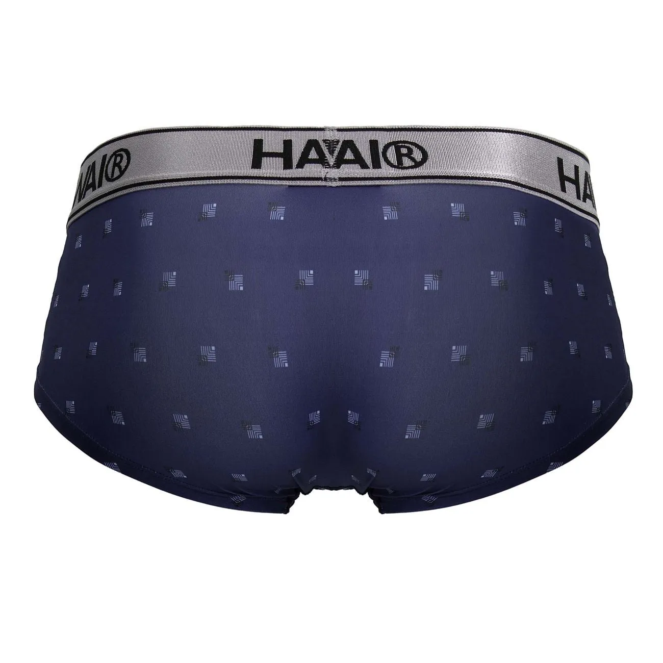 Clothing_Hawair_Mens Underwear HAWAIR 42480 Printed Microfiber Briefs Color Blue