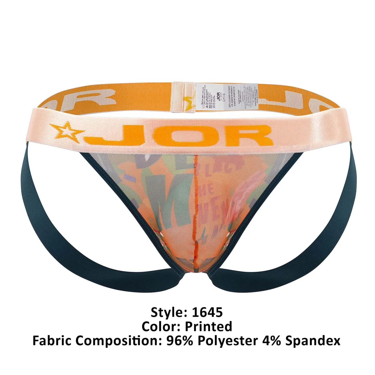 Clothing_Jor_Mens Underwear JOR 1645 DF Jockstrap Color Printed