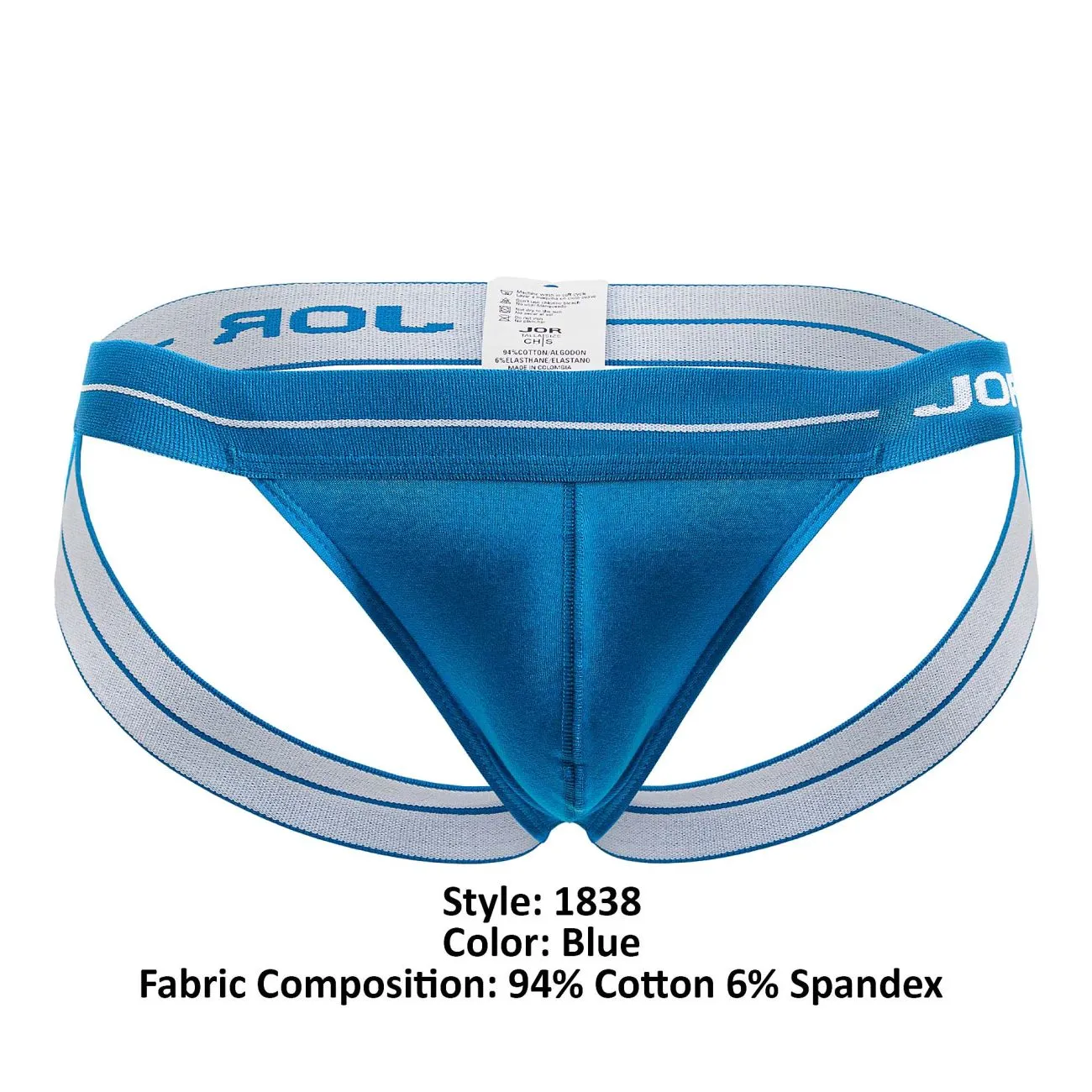Clothing_Jor_Mens Underwear JOR 1838 Daily Jockstrap Color Blue