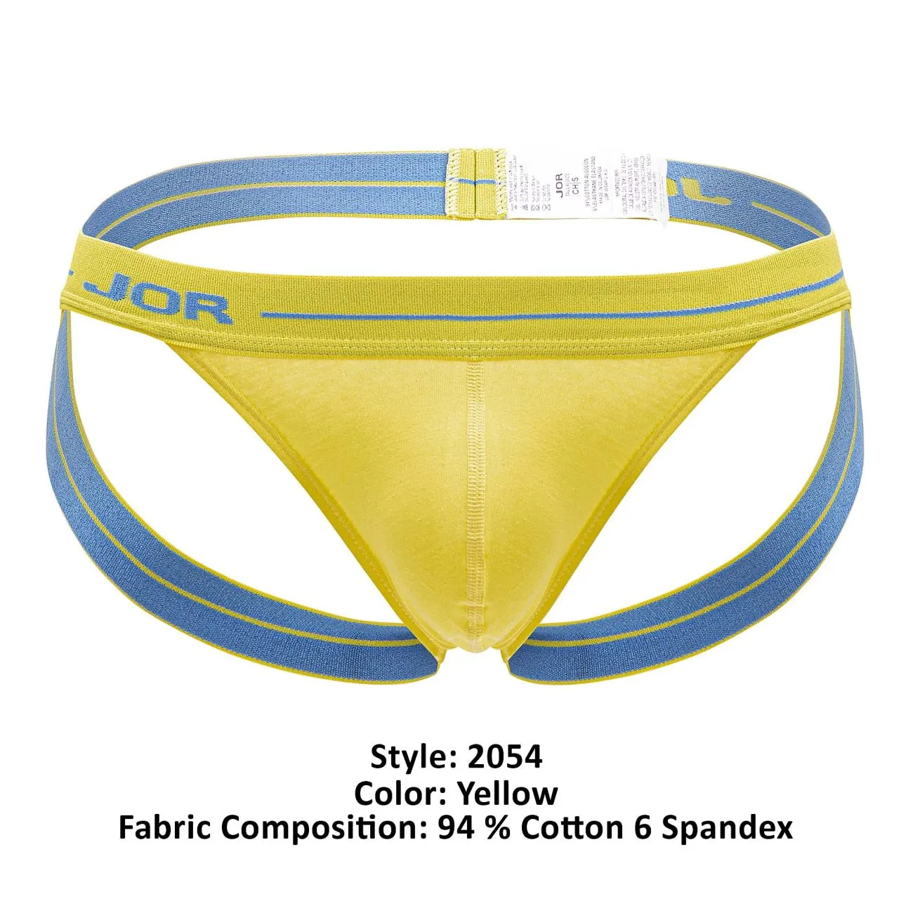Clothing_Jor_Mens Underwear JOR 2054 Daily Jockstrap Color Yellow