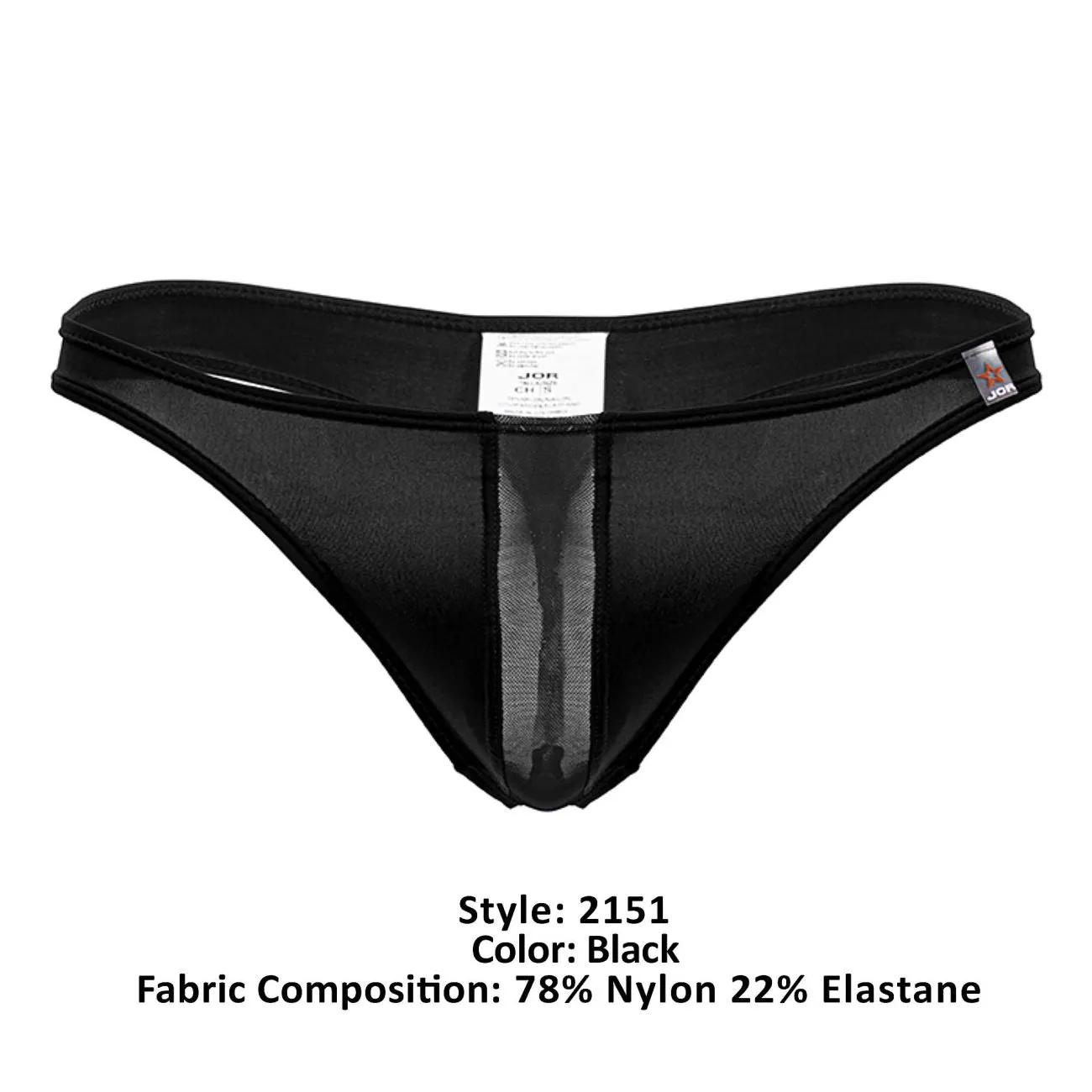 Clothing_Jor_Mens Underwear JOR 2151 Apolo Thongs Color Black