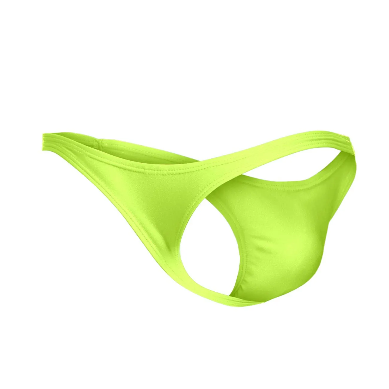 Clothing_Justin   Simon_Mens Underwear JUSTIN SIMON XSJ03 Classic Thongs Color Neon Green
