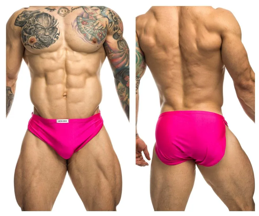 Clothing_Justin   Simon_Mens Underwear JUSTIN SIMON XSJ09 Running Shorts Color Hot Pink