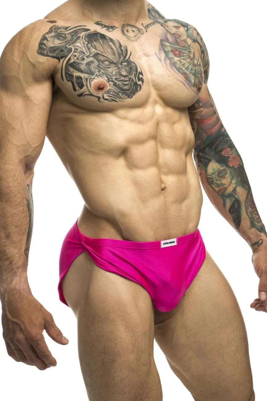 Clothing_Justin   Simon_Mens Underwear JUSTIN SIMON XSJ09 Running Shorts Color Hot Pink