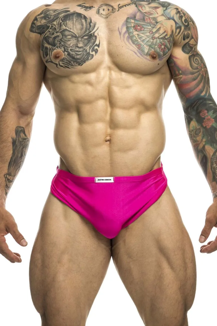 Clothing_Justin   Simon_Mens Underwear JUSTIN SIMON XSJ09 Running Shorts Color Hot Pink
