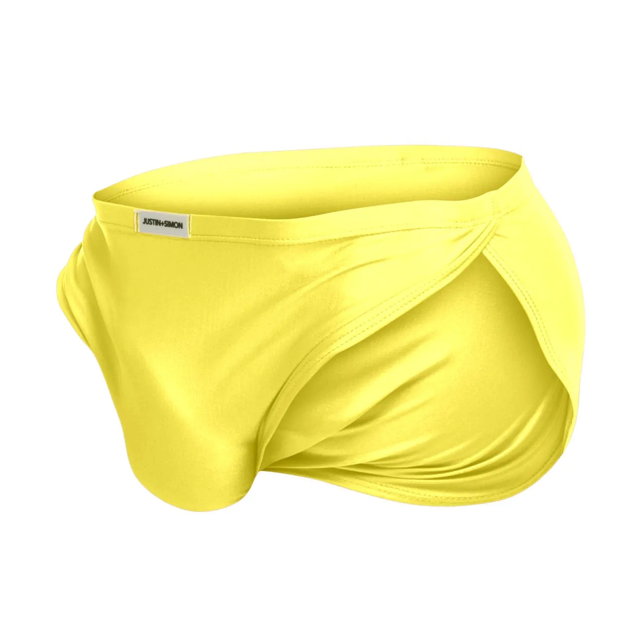 Clothing_Justin   Simon_Mens Underwear JUSTIN SIMON XSJ09 Running Shorts Color Yellow