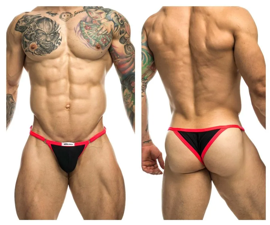 Clothing_Justin   Simon_Mens Underwear JUSTIN SIMON XSJ12 Bikini One Color Black