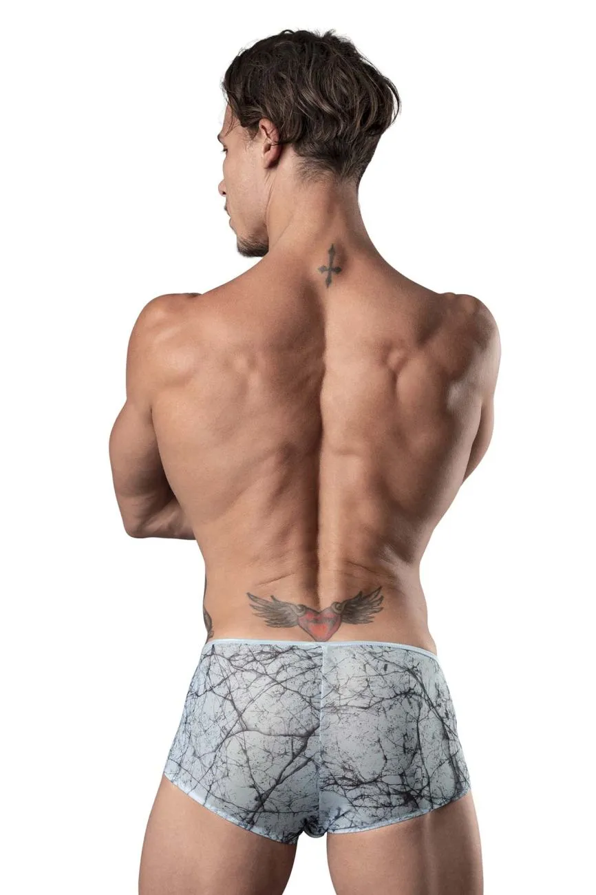 Clothing_Male Power_Mens Underwear Male Power 130-290 Marble Mesh Micro Mini Short Color Light Blue