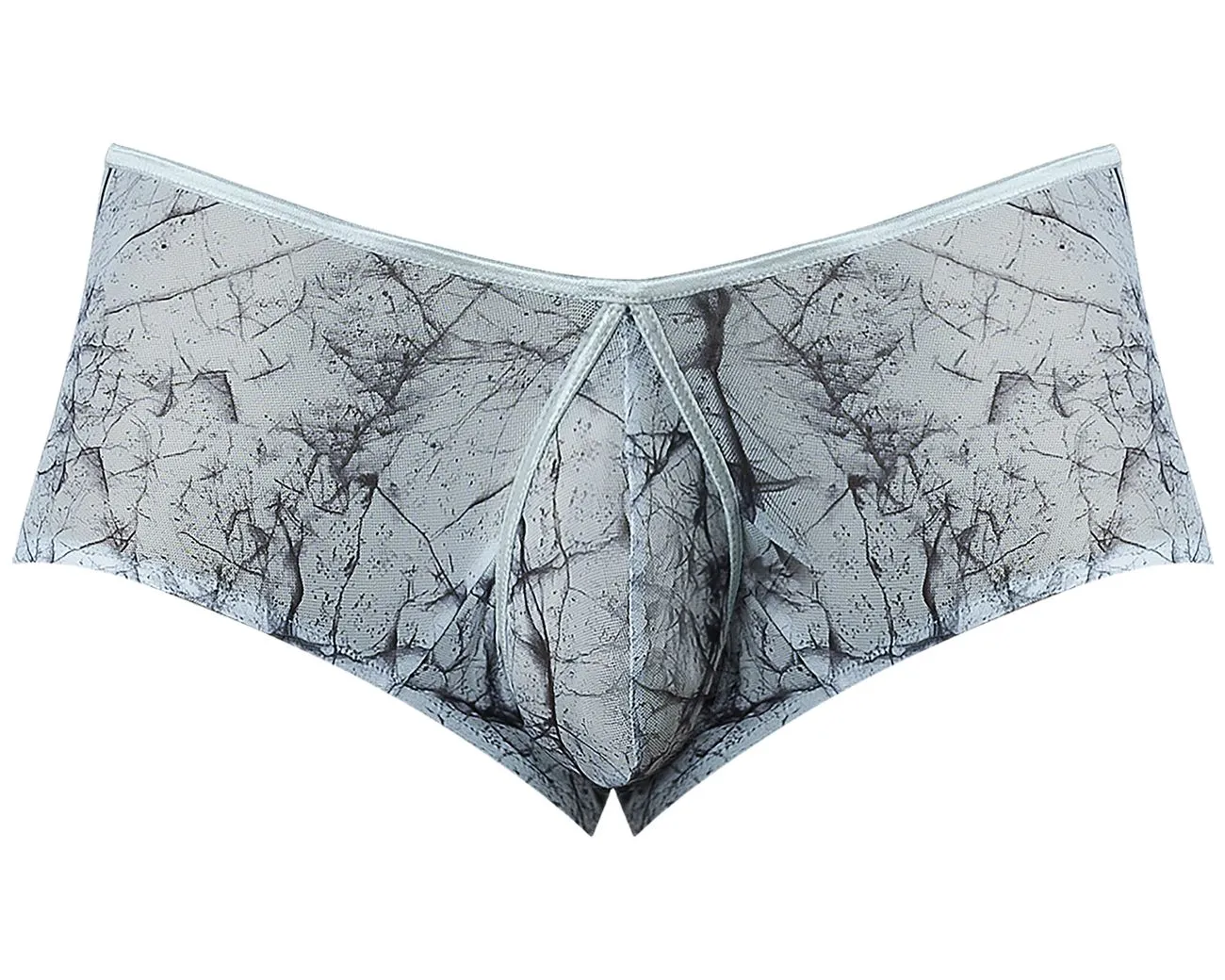 Clothing_Male Power_Mens Underwear Male Power 130-290 Marble Mesh Micro Mini Short Color Light Blue