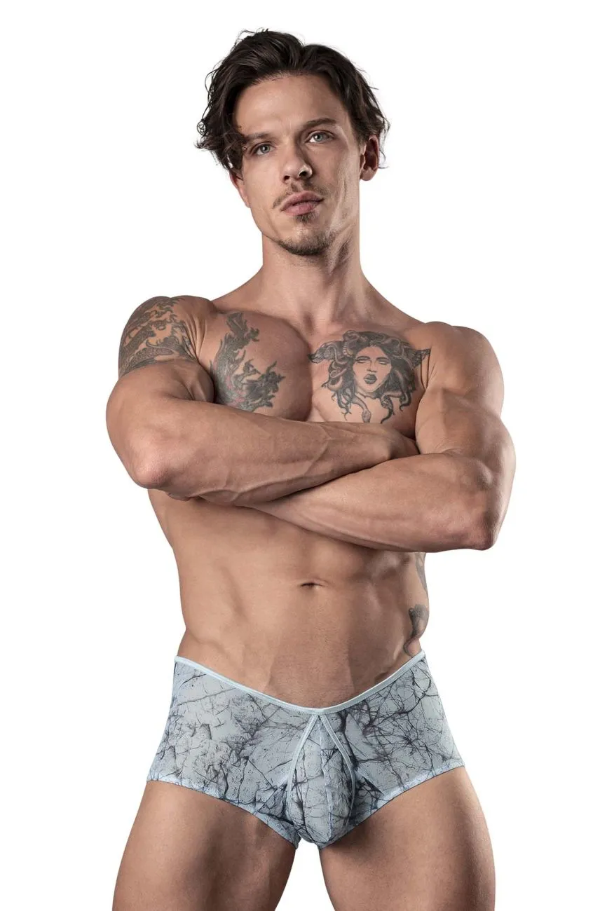 Clothing_Male Power_Mens Underwear Male Power 130-290 Marble Mesh Micro Mini Short Color Light Blue