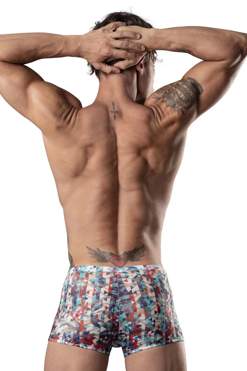Clothing_Male Power_Mens Underwear Male Power 131-293 Your Lace Or Mine Pouch Short Color Red-White-Blue