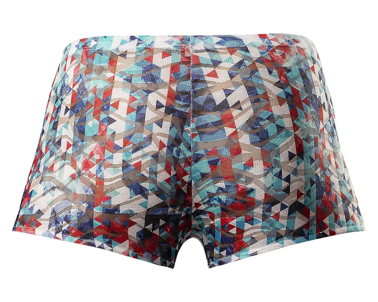 Clothing_Male Power_Mens Underwear Male Power 131-293 Your Lace Or Mine Pouch Short Color Red-White-Blue