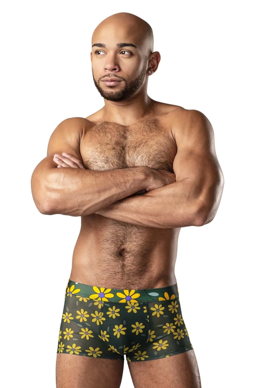 Clothing_Male Power_Mens Underwear Male Power 145-285 Petal Power Pouch Short Color Daisy Print