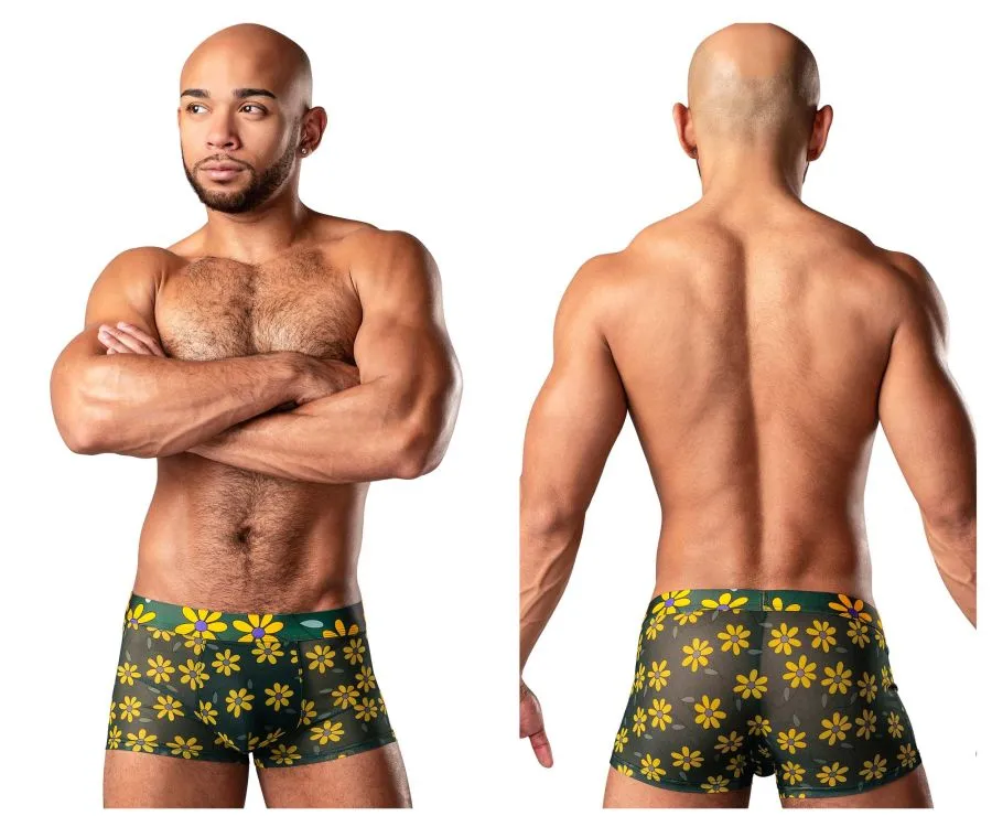 Clothing_Male Power_Mens Underwear Male Power 145-285 Petal Power Pouch Short Color Daisy Print