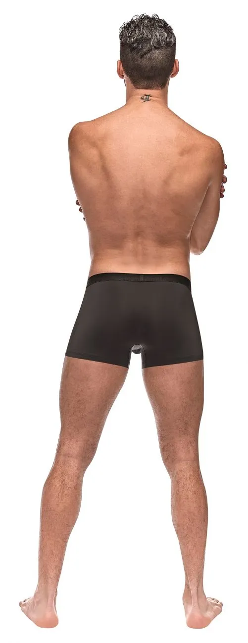 Clothing_Male Power_Mens Underwear Male Power 183-262 Private Screen Fish print Trunks Color Black