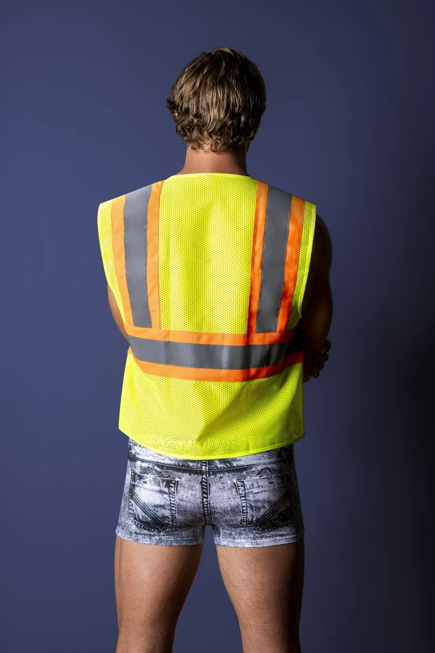 Clothing_Male Power_Mens Underwear Male Power MPC-010 Working Hard Costume Color Denim
