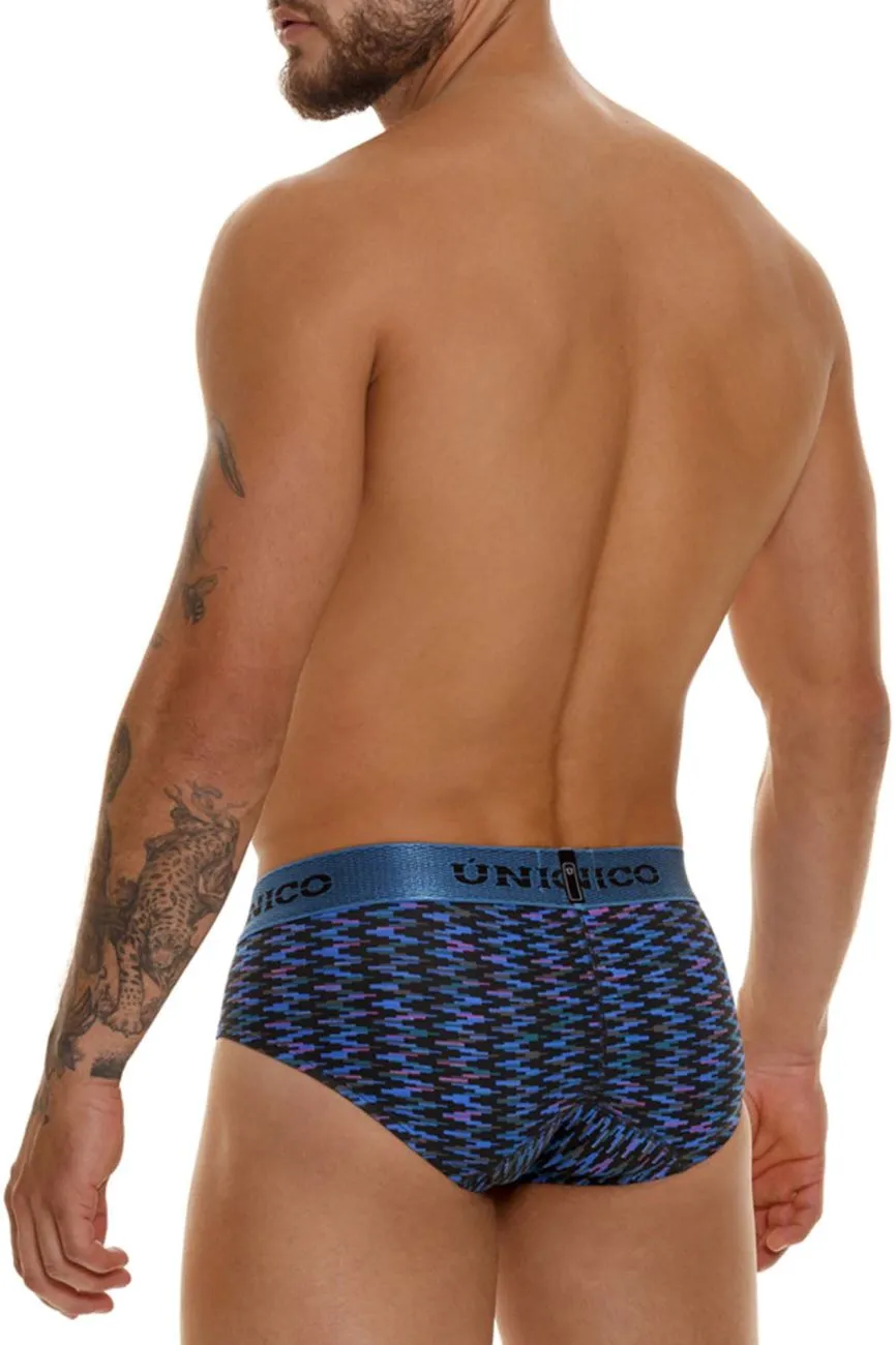 Clothing_Mundo Unico_Mens Underwear Unico 23080101121 Filamento Briefs Color 46-Blue