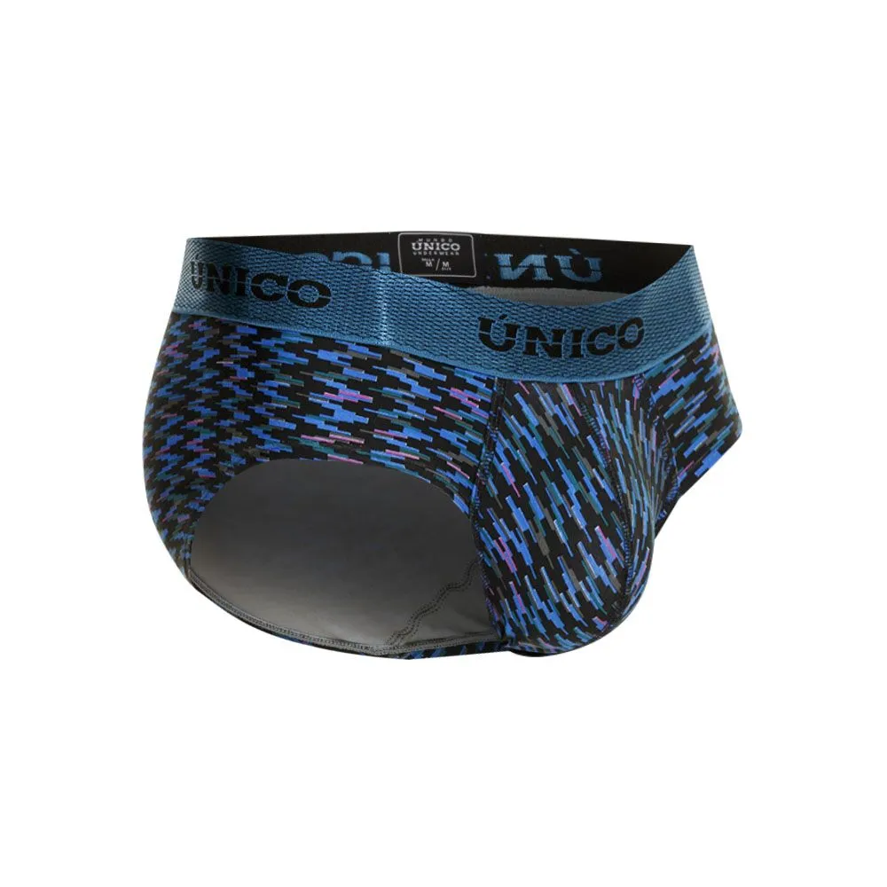 Clothing_Mundo Unico_Mens Underwear Unico 23080101121 Filamento Briefs Color 46-Blue