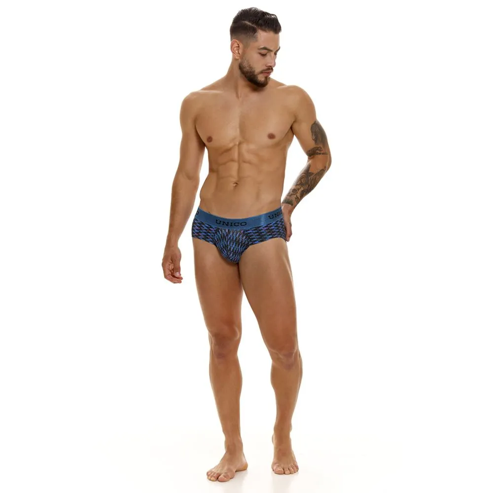 Clothing_Mundo Unico_Mens Underwear Unico 23080101121 Filamento Briefs Color 46-Blue