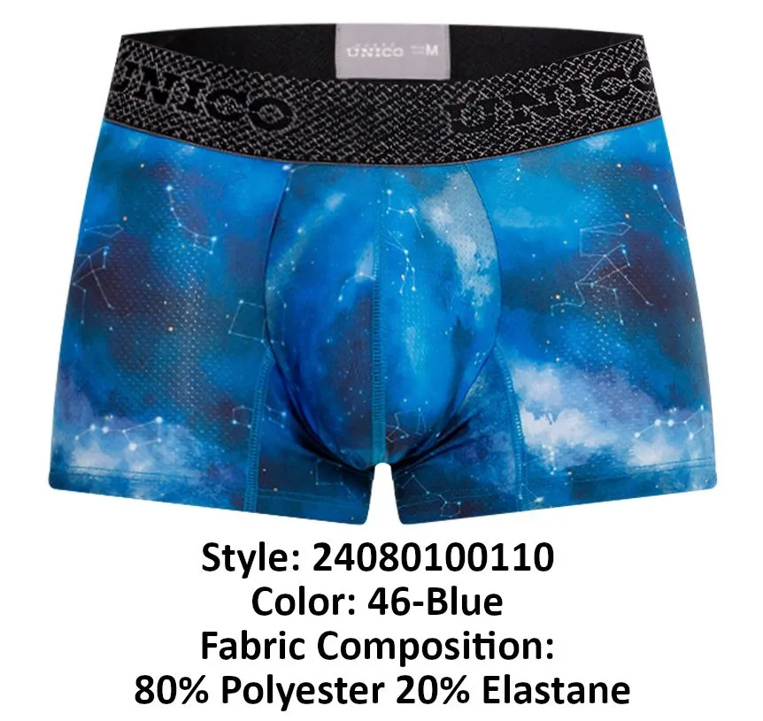 Clothing_Mundo Unico_Mens Underwear Unico 24080100110 Infinito Trunks Color 46-Blue