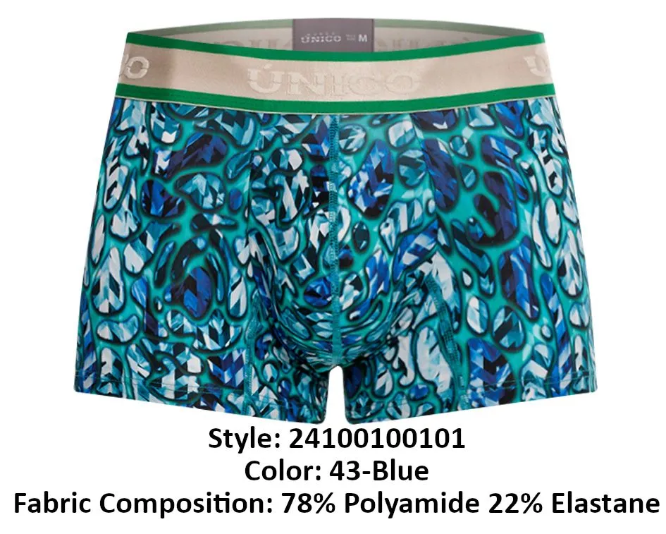 Clothing_Mundo Unico_Mens Underwear Unico 24100100101 Titanico Trunks Color 43-Blue