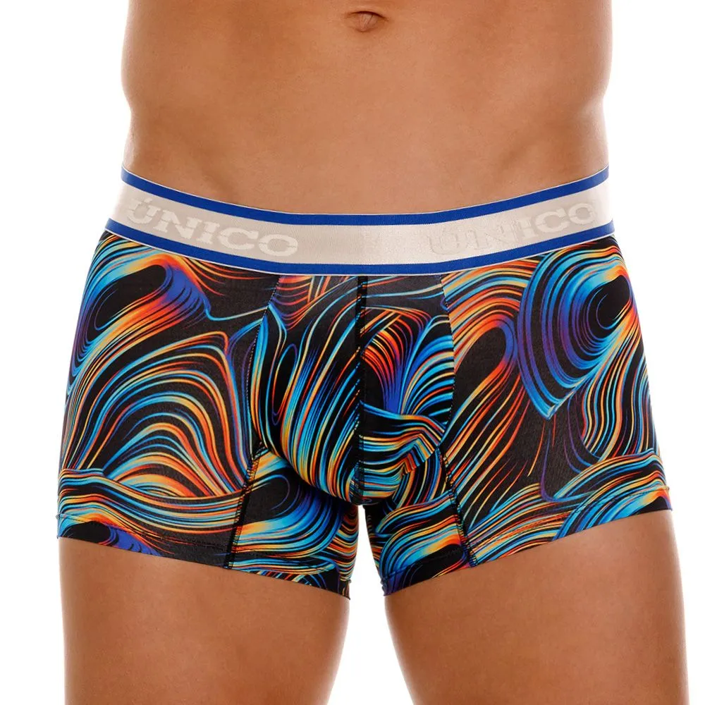 Clothing_Mundo Unico_Mens Underwear Unico 24100100104 Calamo Trunks Color 99-Black
