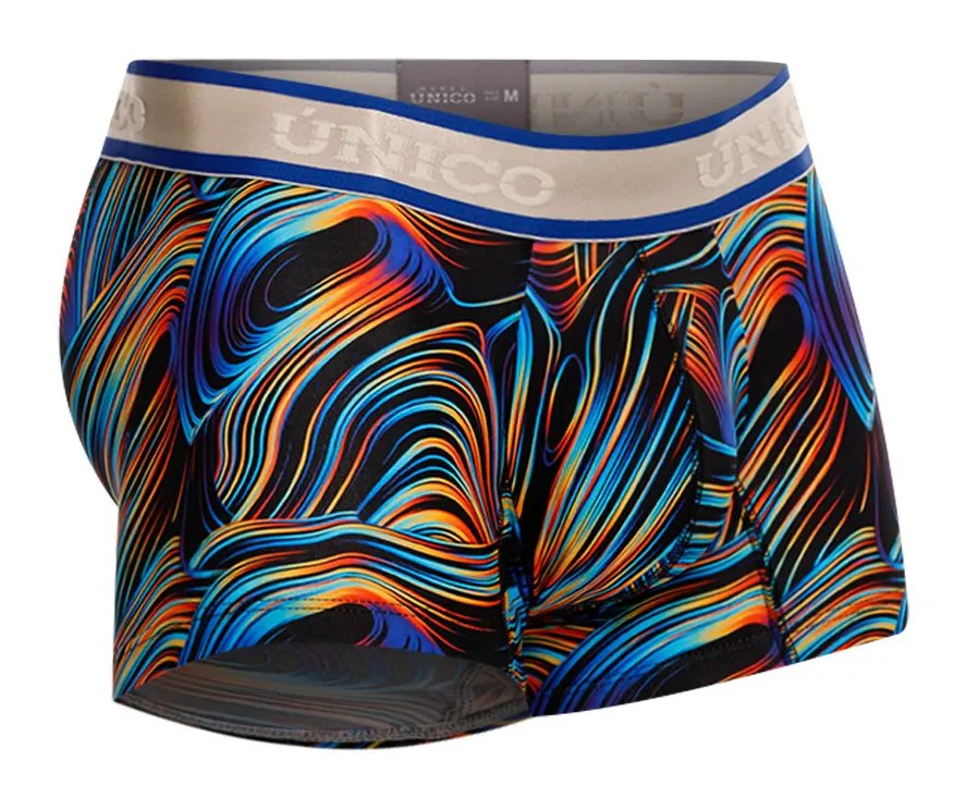 Clothing_Mundo Unico_Mens Underwear Unico 24100100104 Calamo Trunks Color 99-Black