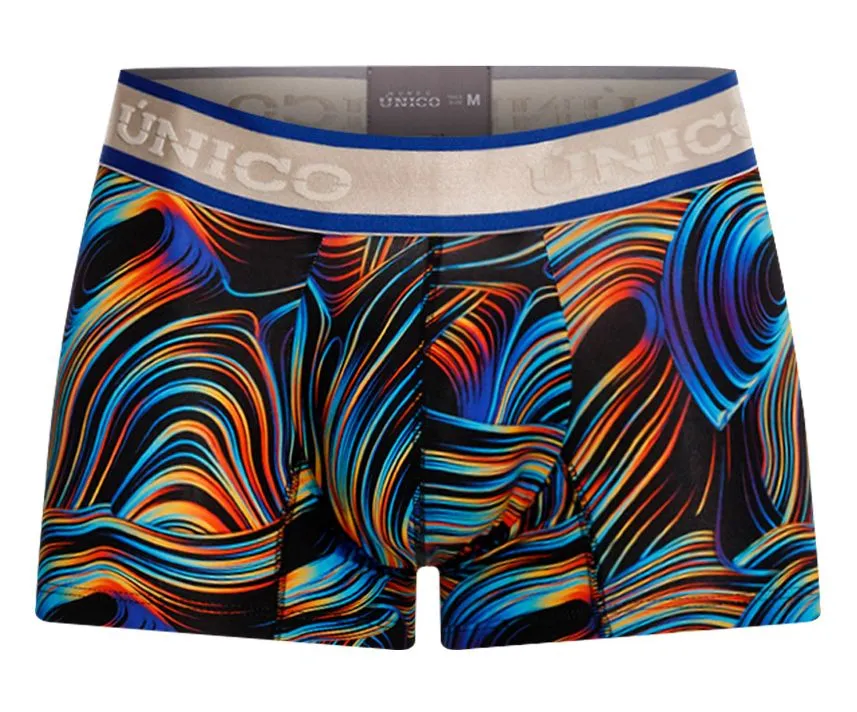 Clothing_Mundo Unico_Mens Underwear Unico 24100100104 Calamo Trunks Color 99-Black