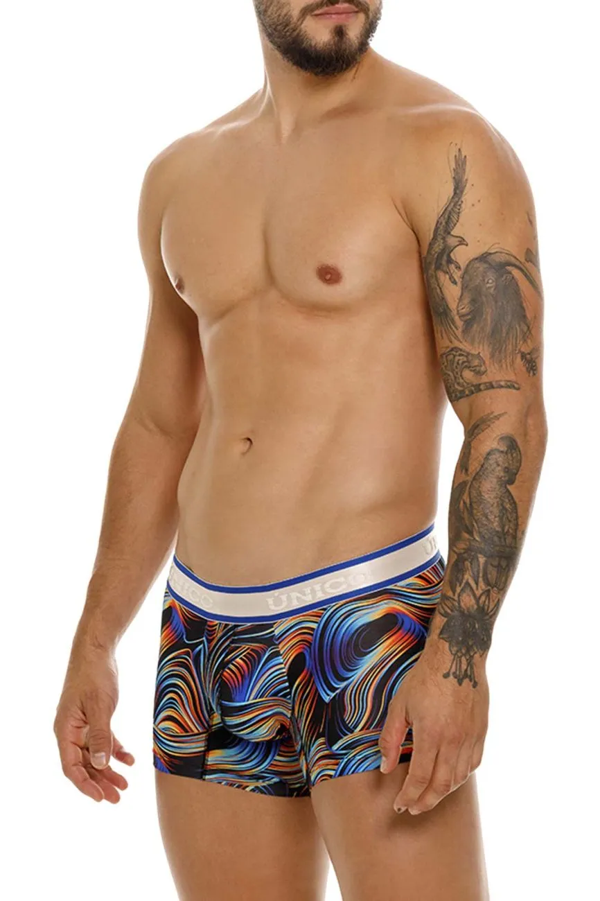 Clothing_Mundo Unico_Mens Underwear Unico 24100100104 Calamo Trunks Color 99-Black