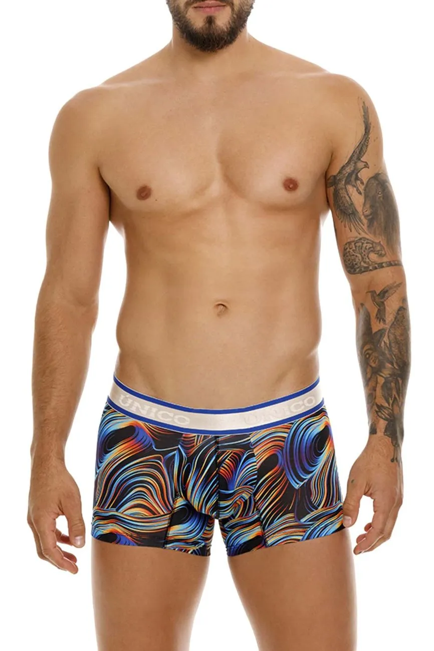 Clothing_Mundo Unico_Mens Underwear Unico 24100100104 Calamo Trunks Color 99-Black