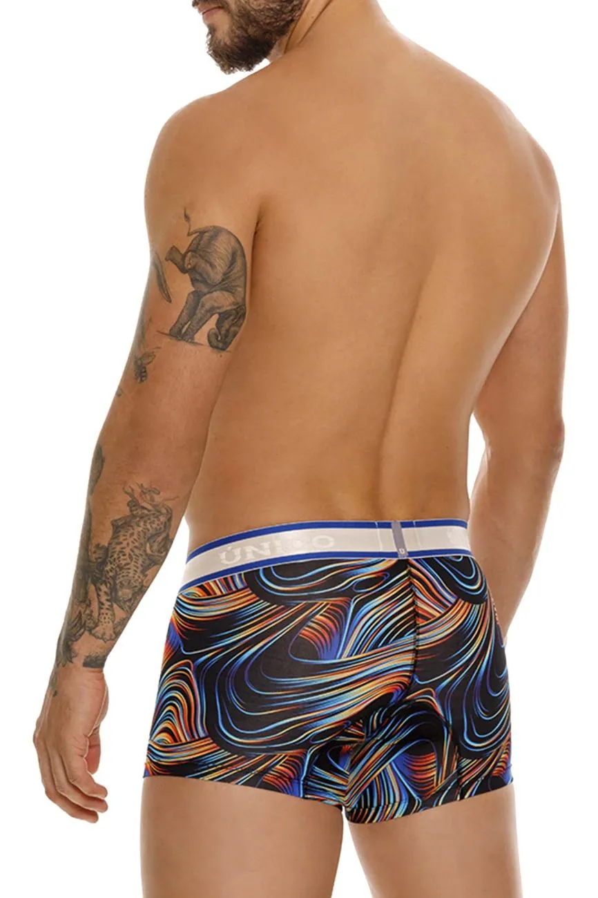 Clothing_Mundo Unico_Mens Underwear Unico 24100100104 Calamo Trunks Color 99-Black