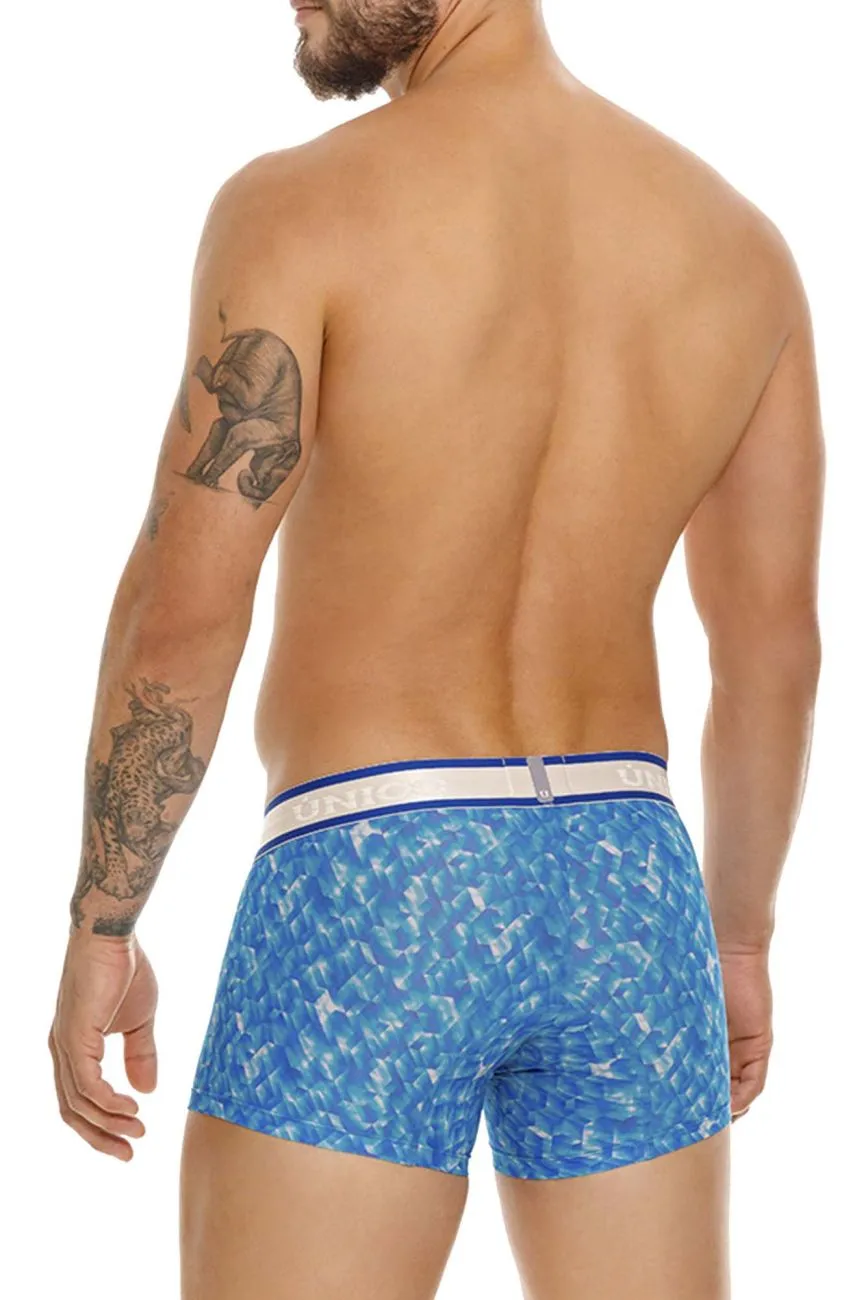 Clothing_Mundo Unico_Mens Underwear Unico 24100100106 Palindromo Trunks Color 46-Blue