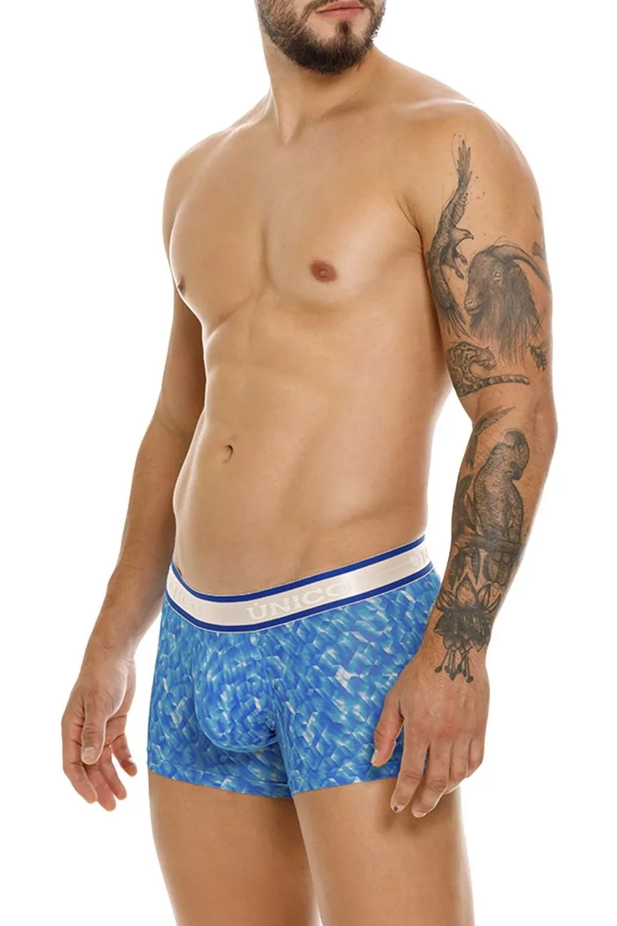 Clothing_Mundo Unico_Mens Underwear Unico 24100100106 Palindromo Trunks Color 46-Blue