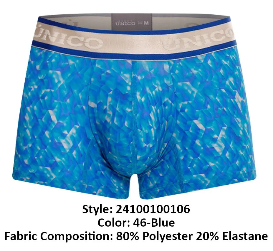 Clothing_Mundo Unico_Mens Underwear Unico 24100100106 Palindromo Trunks Color 46-Blue