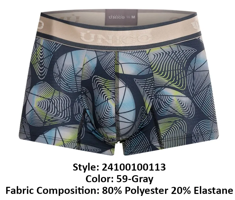 Clothing_Mundo Unico_Mens Underwear Unico 24100100113 Resplandecer Trunks Color 59-Gray