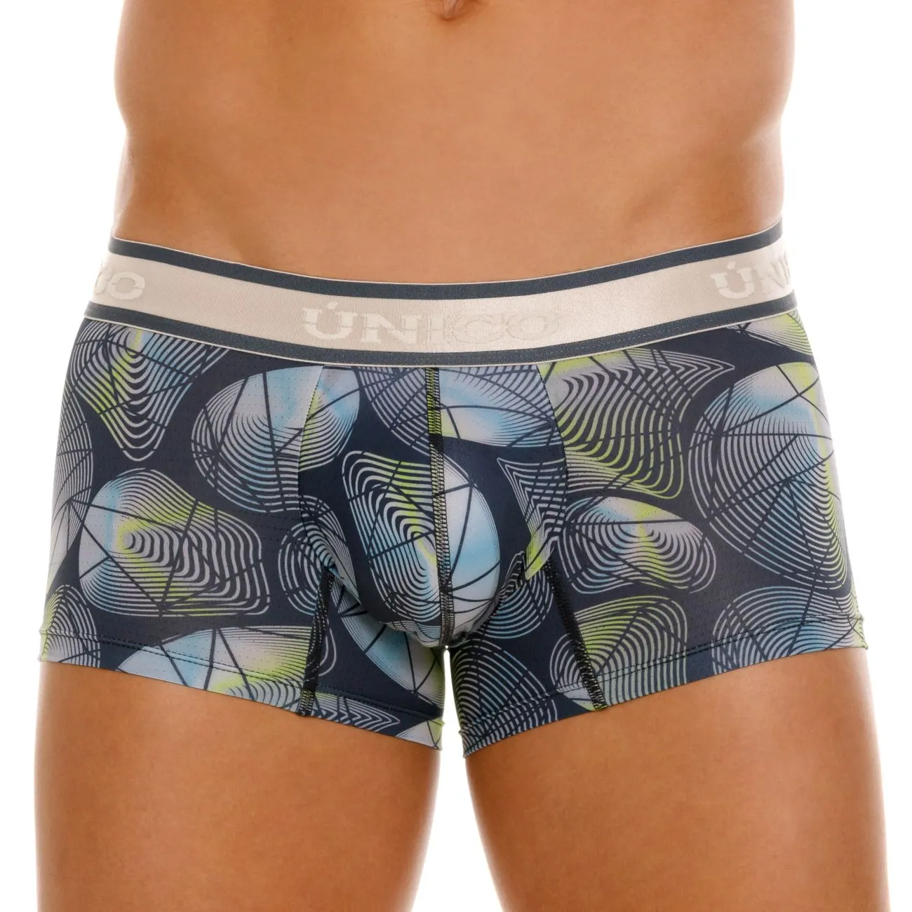 Clothing_Mundo Unico_Mens Underwear Unico 24100100113 Resplandecer Trunks Color 59-Gray