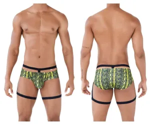 Clothing_Pikante_Mens Underwear Pikante PIK 0510 Neon Briefs Color Green