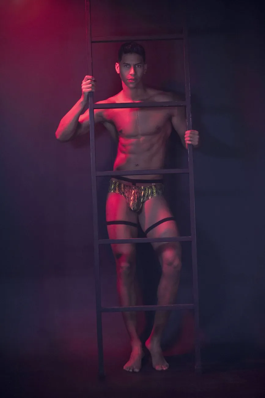 Clothing_Pikante_Mens Underwear Pikante PIK 0510 Neon Briefs Color Green