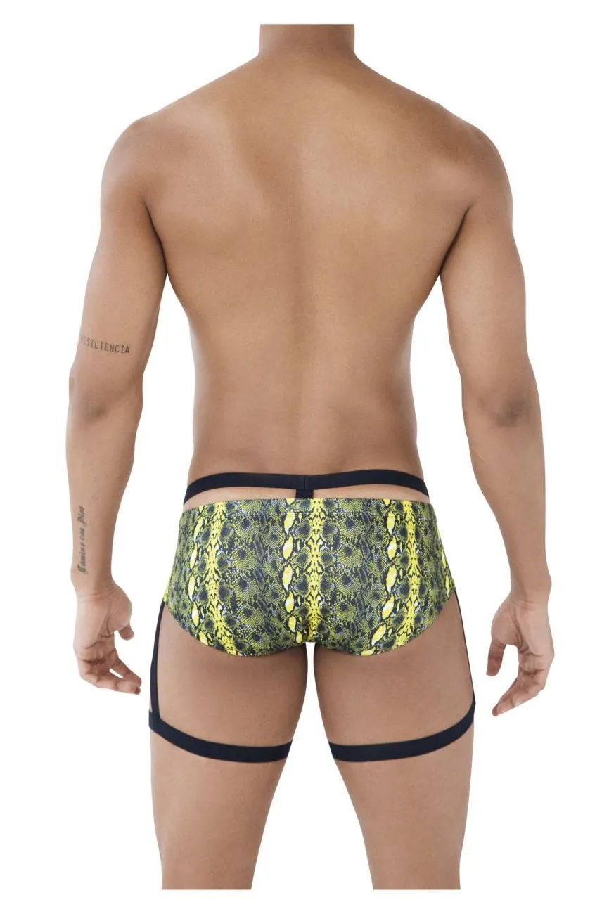 Clothing_Pikante_Mens Underwear Pikante PIK 0510 Neon Briefs Color Green