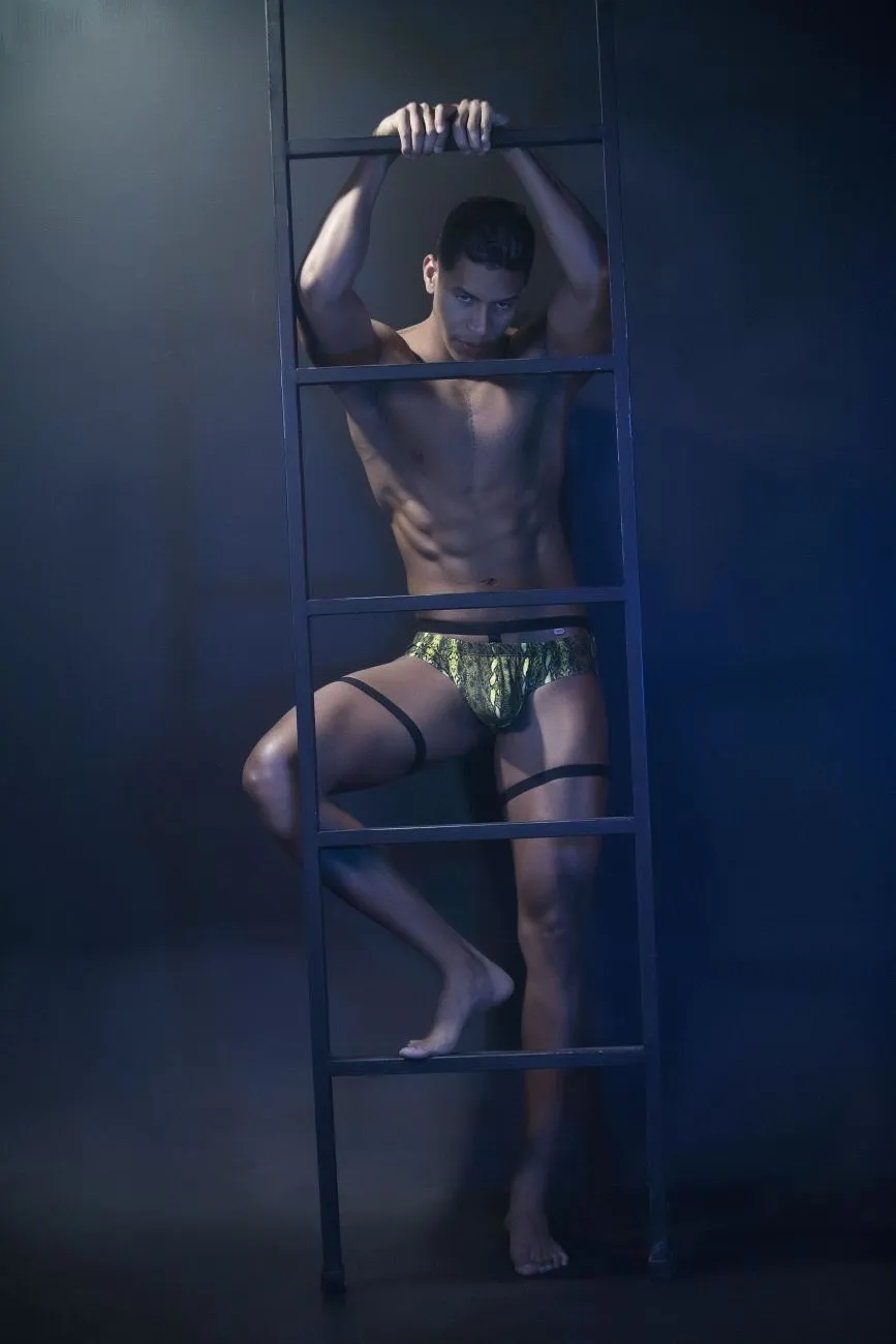 Clothing_Pikante_Mens Underwear Pikante PIK 0510 Neon Briefs Color Green