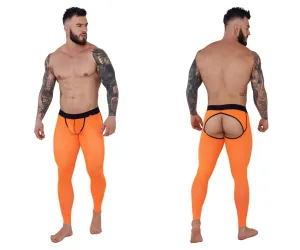 Clothing_Pikante_Mens Underwear Pikante PIK 1271 Sonar Athletic Pants Color Orange