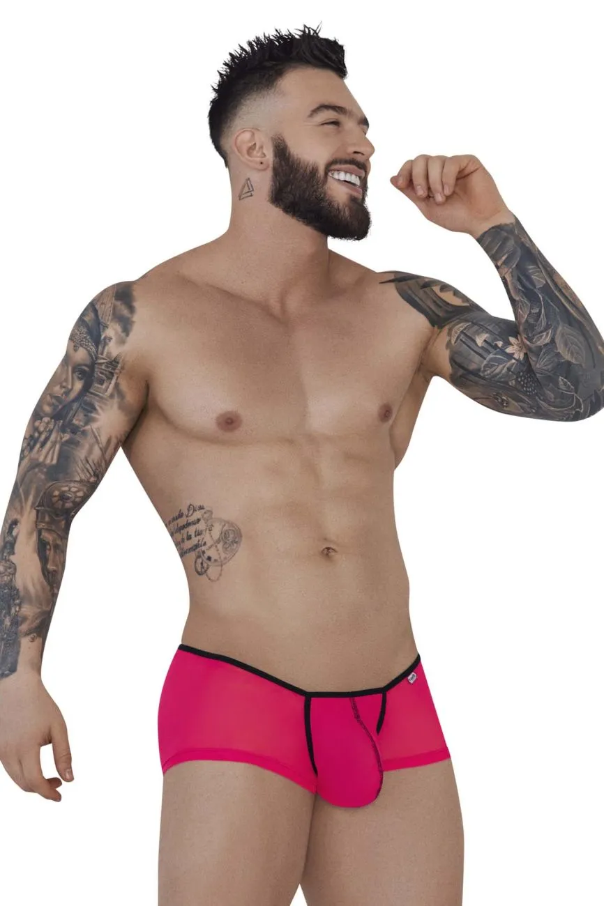 Clothing_Pikante_Mens Underwear Pikante PIK 1273 Sonar Trunks Color Fuchsia