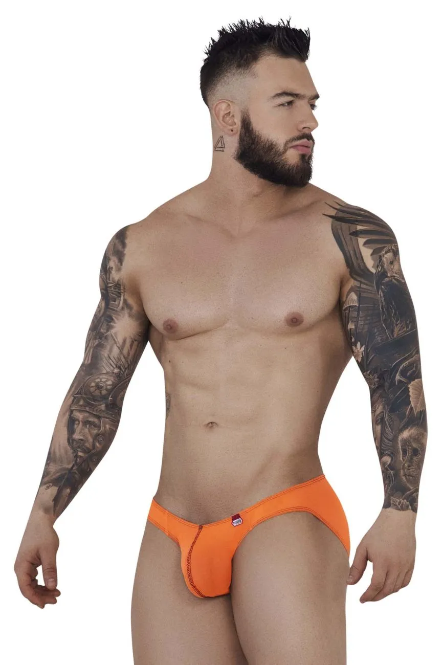 Clothing_Pikante_Mens Underwear Pikante PIK 1277 Sonar Briefs Color Orange