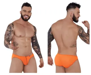 Clothing_Pikante_Mens Underwear Pikante PIK 1277 Sonar Briefs Color Orange